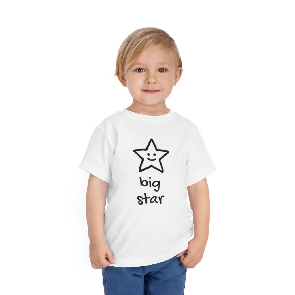 Big Star toddler T-shirt, a wonderful match with the Little Star baby bodysuit.
